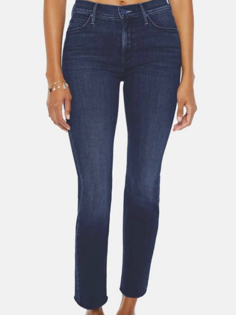 The Dazzler Mid Rise Ankle Straight Leg Jeans